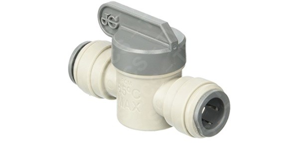 JG Grey Acetal Shut Off Valve 1/2 Long Handle