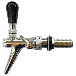 Chrome compensator beer tap w/creamer nozzle, 55mm length