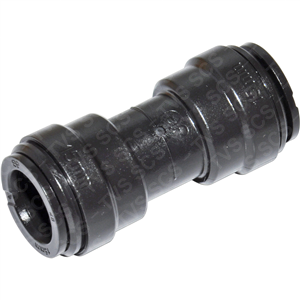 JG Black Acetal Equal Straight Connector 15mm