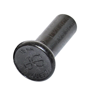 JG Acetal Metric Plug 15mm Black