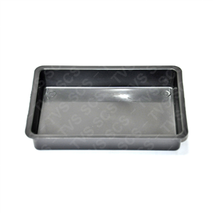 Black plastic drip tray 5" x 8"