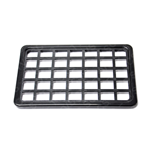 Black plastic drip tray lid 5" x 8"
