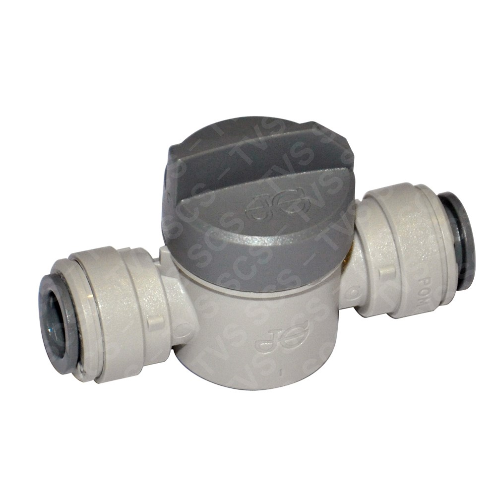 JG Grey Acetal Shut Off Valve 3/8 Short Handle