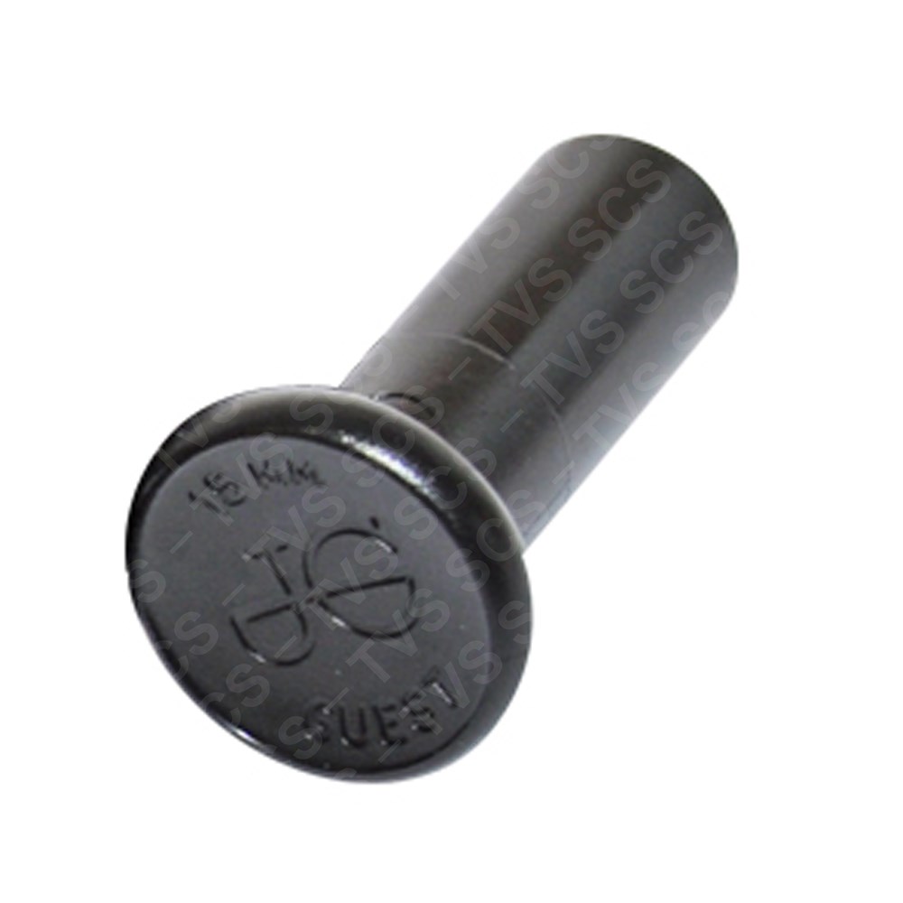 JG Acetal Metric Plug 15mm Black